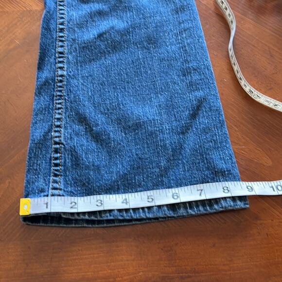 Mossissue by Mossimo Blue Denim Flare Jeans Junior Size 1 Y2K - Picture 10 of 10